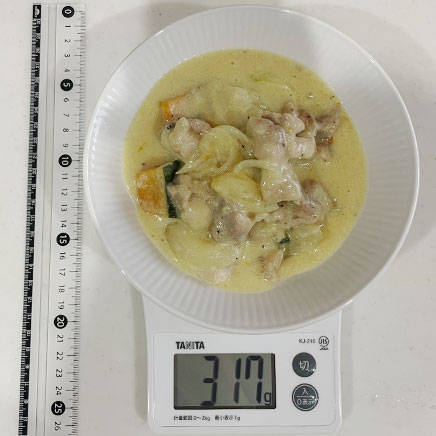 1人前のかぼちゃのクリーム煮 317g