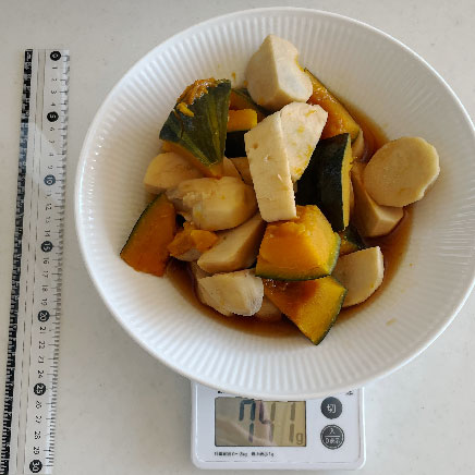 2人分のかぼちゃと里芋の煮物 741g