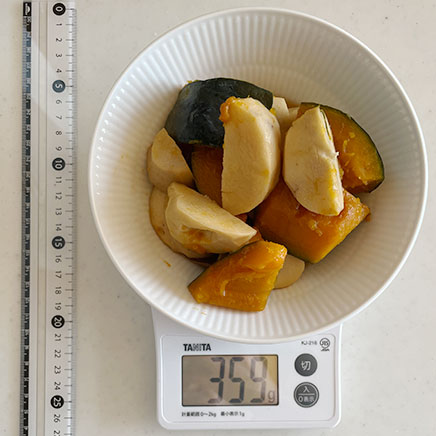 1人分のかぼちゃと里芋の煮物 359g