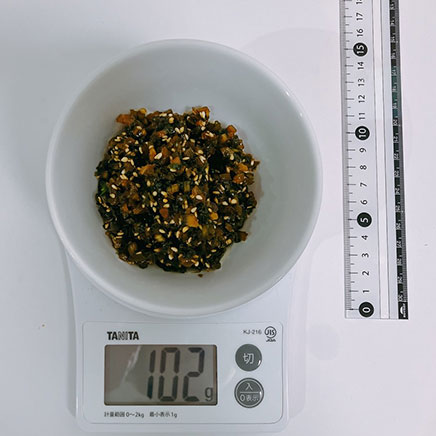 2人前のかぶの葉の佃煮 102g