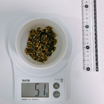 1人前のかぶの葉の佃煮 51g