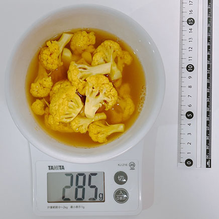 3人前のカリフラワーのカレーマリネ 285g