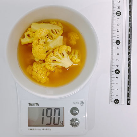 2人前のカリフラワーのカレーマリネ 190g