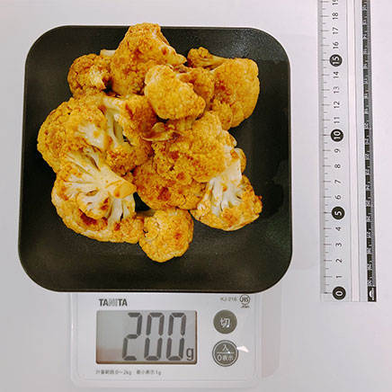>2人前のカリフラワーのカレー炒め 200g