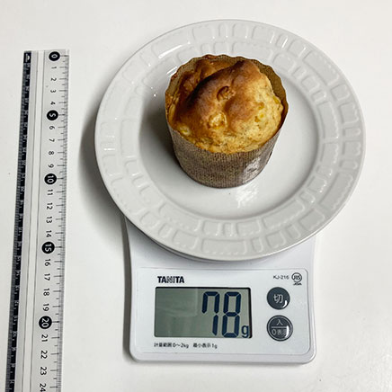 とうもろこしマフィン1個 78g