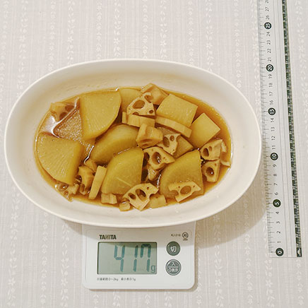 2人前の大根とレンコンの煮物 417g
