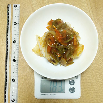 1人前のカレイの甘酢あんかけ 183g