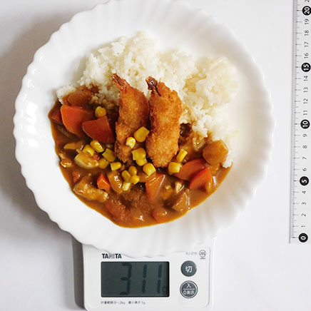 1人前のエビフライカレー 311g