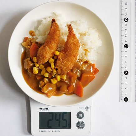 中皿のエビフライカレー 245g