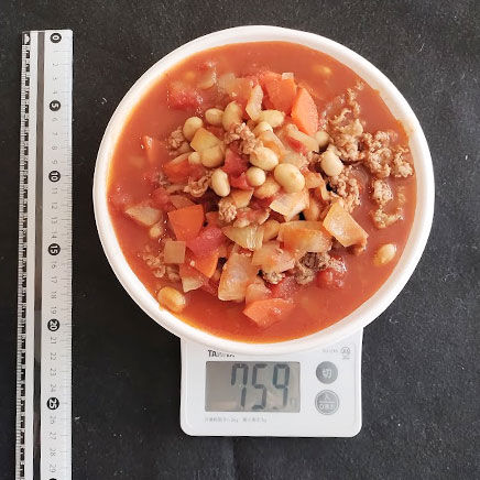 2人前の牛肉と大豆のトマト煮 759g