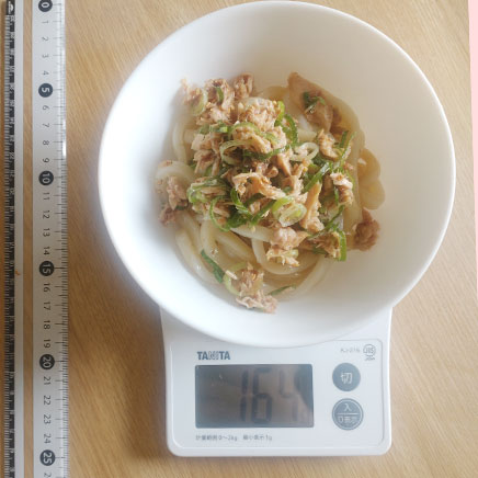 中鉢1杯分のツナうどん 164g