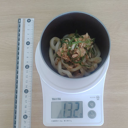 お椀1杯分のツナうどん 132g