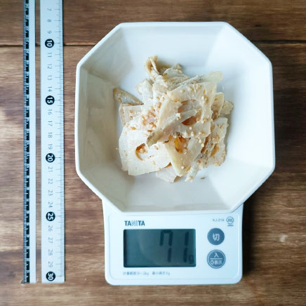 中皿1皿分のごぼうとレンコンのサラダ 71g