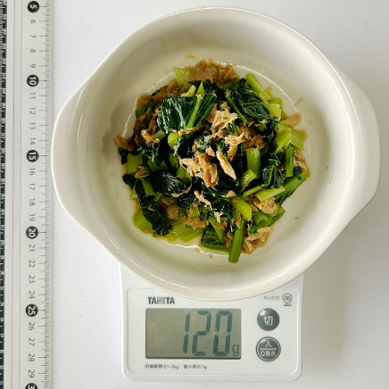 大鉢1皿分の高菜とツナの炒め物 120g