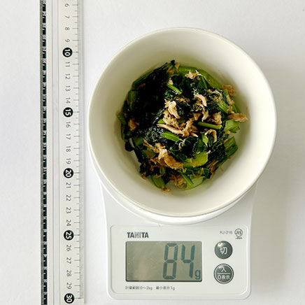 中皿1皿分の高菜とツナの炒め物 84g