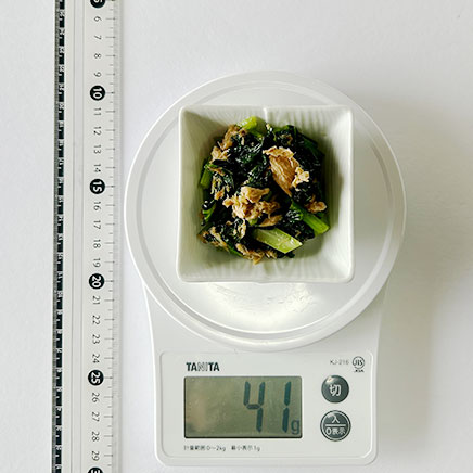 小皿1皿分の高菜とツナの炒め物 41g