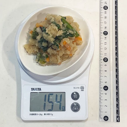 中皿1皿分の菜の花のおから 154g