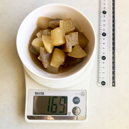 小鉢1杯分の大根とこんにゃくの煮物 169g
