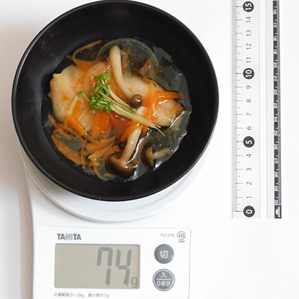 小さい椀のたらの野菜あんかけ 74g