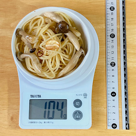 小皿1皿分のきのこのペペロンチーノ 104g
