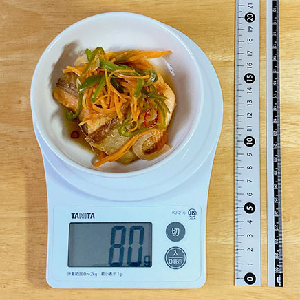 80gの鮭の南蛮漬け 80g