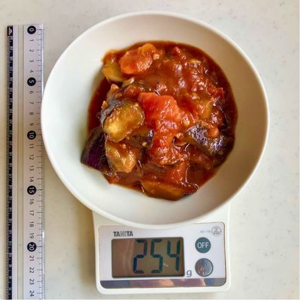 大鉢1杯分の米なすのトマト煮 254g