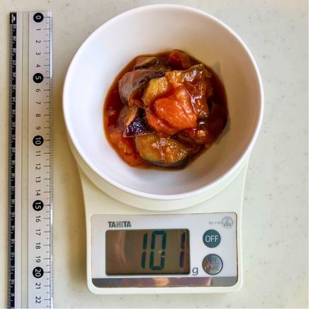 小丼1杯分の米なすのトマト煮 101g