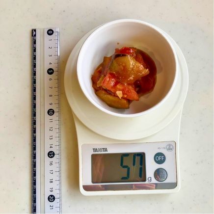 小鉢1杯分の米なすのトマト煮 57g