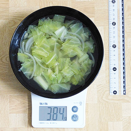 2人分のキャベツスープ 384g