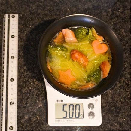 丼椀一杯分のキャベツとウインナーのスープ 500g