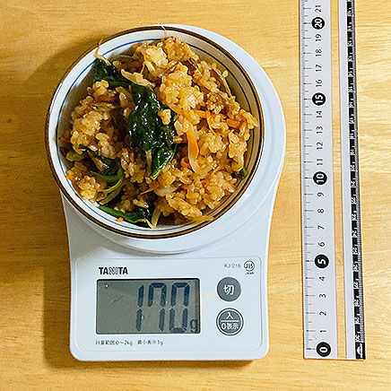 茶碗1杯分のビビンバチャーハン 170g