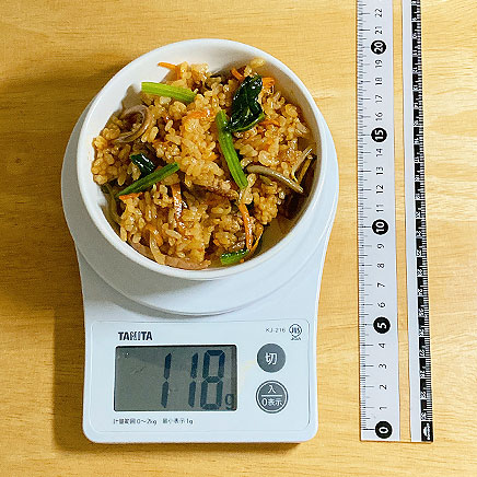 小皿1皿分のビビンバチャーハン 118g