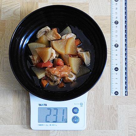 大皿1皿分の大根とちくわの煮物 231g