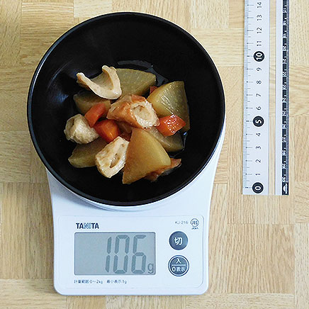 小皿1皿分の大根とちくわの煮物 106g