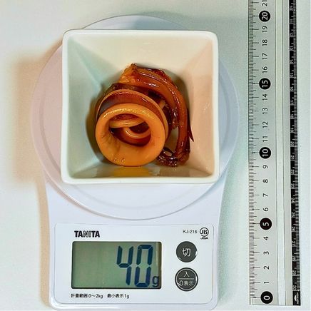小鉢一杯分のイカの煮付け 40g