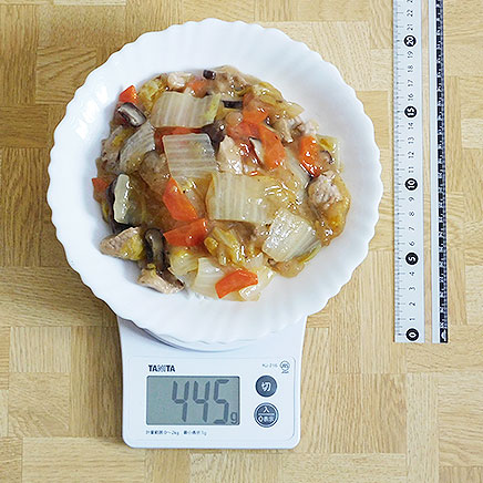 大皿1皿分の白菜のあんかけ丼 445g