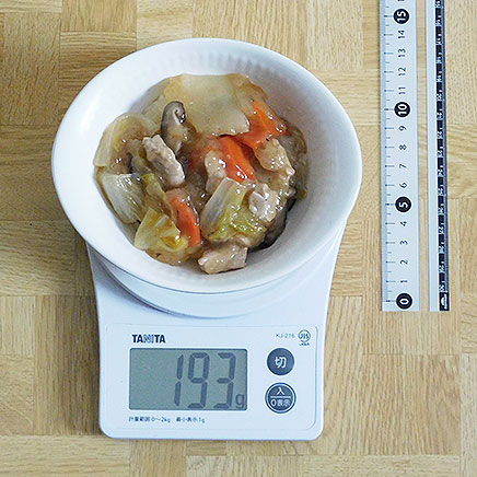 小皿1皿分の白菜のあんかけ丼 193g