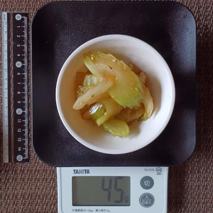 小鉢1杯のセロリ炒め 45g