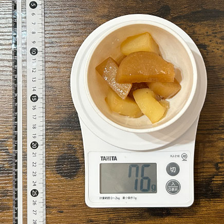 小鉢1皿分の大根とじゃがいもの煮物 76g