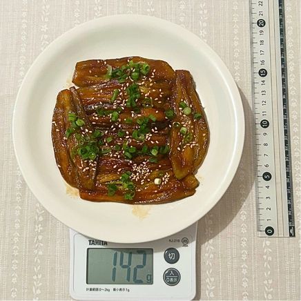 大皿1皿分のなすの蒲焼き 142g