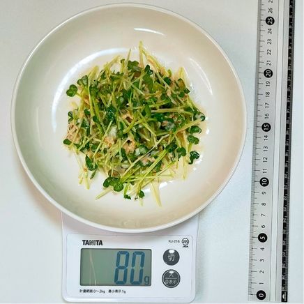 大皿1皿分のかいわれ大根のツナサラダ 80g