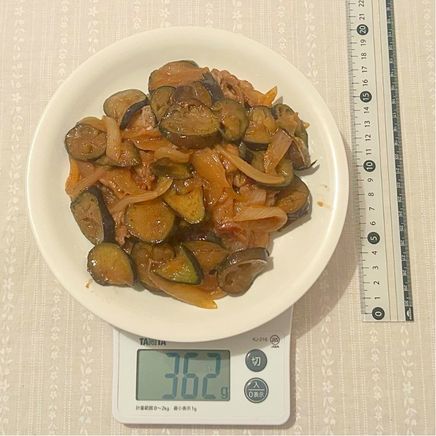 2食分のなすの生姜焼き 362g