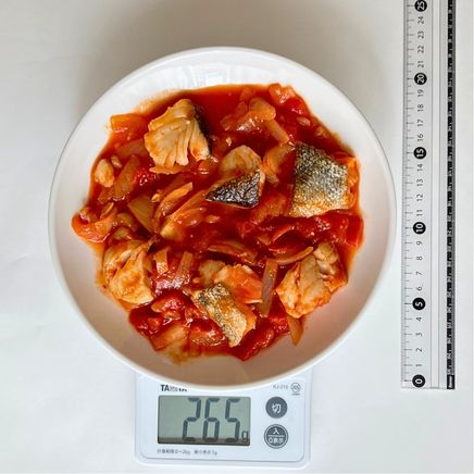 中皿1皿分の魚のトマト煮 265g