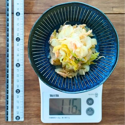 小皿1皿分の白菜のポン酢和え 116g