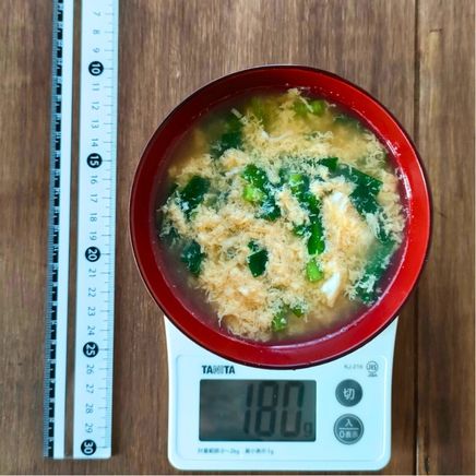 汁椀1杯分のにら玉汁 180g