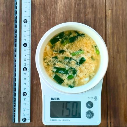 小鉢1杯分のにら玉汁 150g