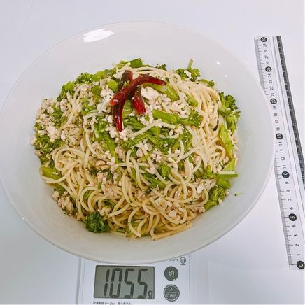 3食分のブロッコリーとひき肉の和風パスタ 1055g