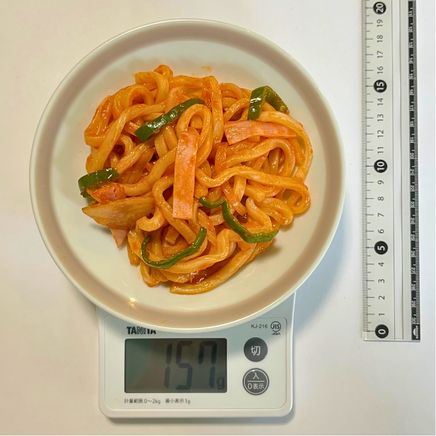 中皿1杯分のうどんナポリタン 157g