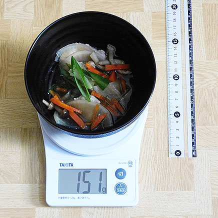 中皿1皿分の大根鍋 151g