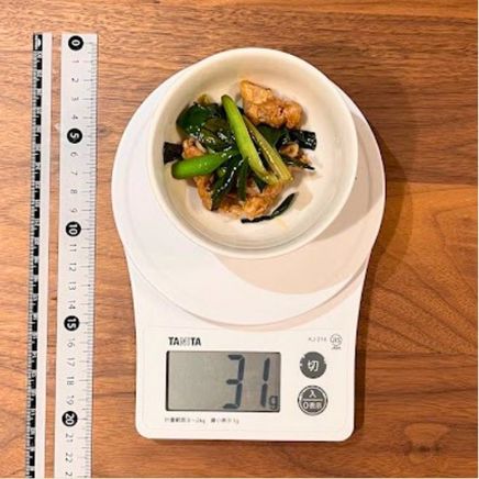 小鉢1杯分の葉ネギの炒め物 31g